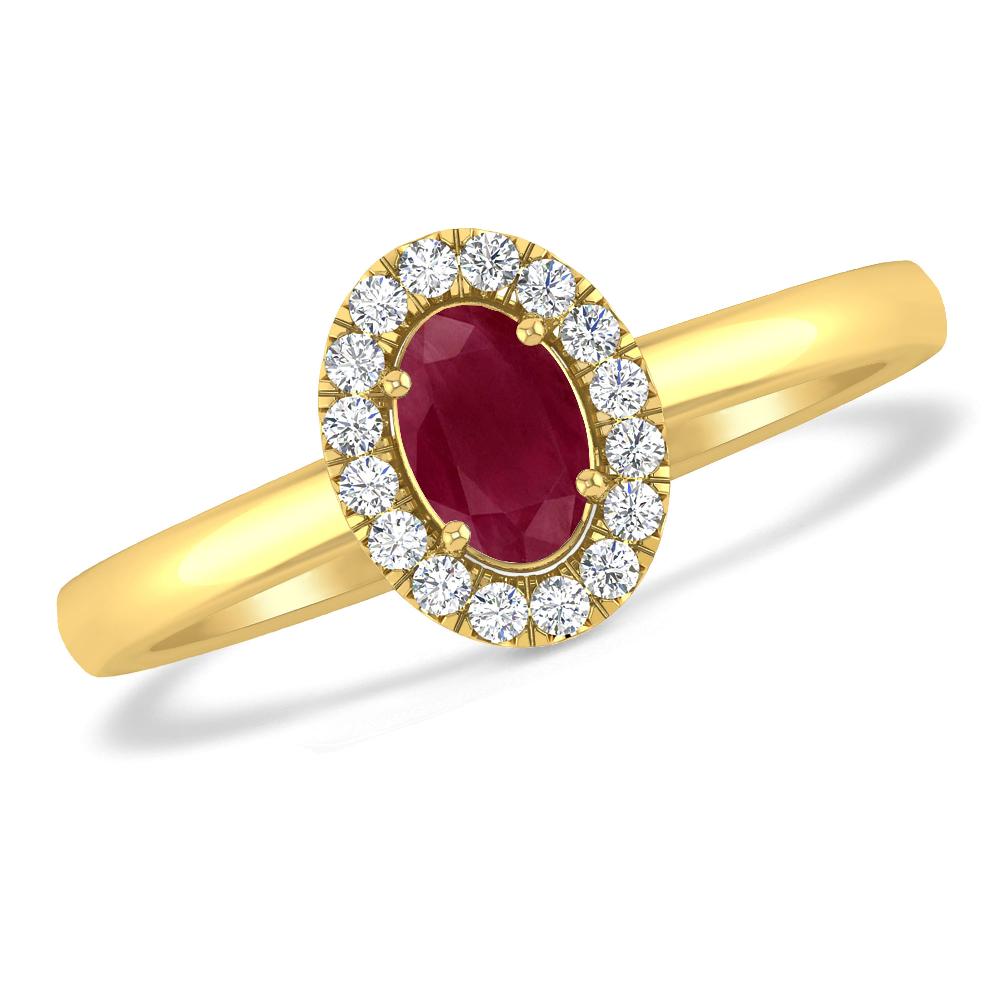 Yellow Gold - Ruby