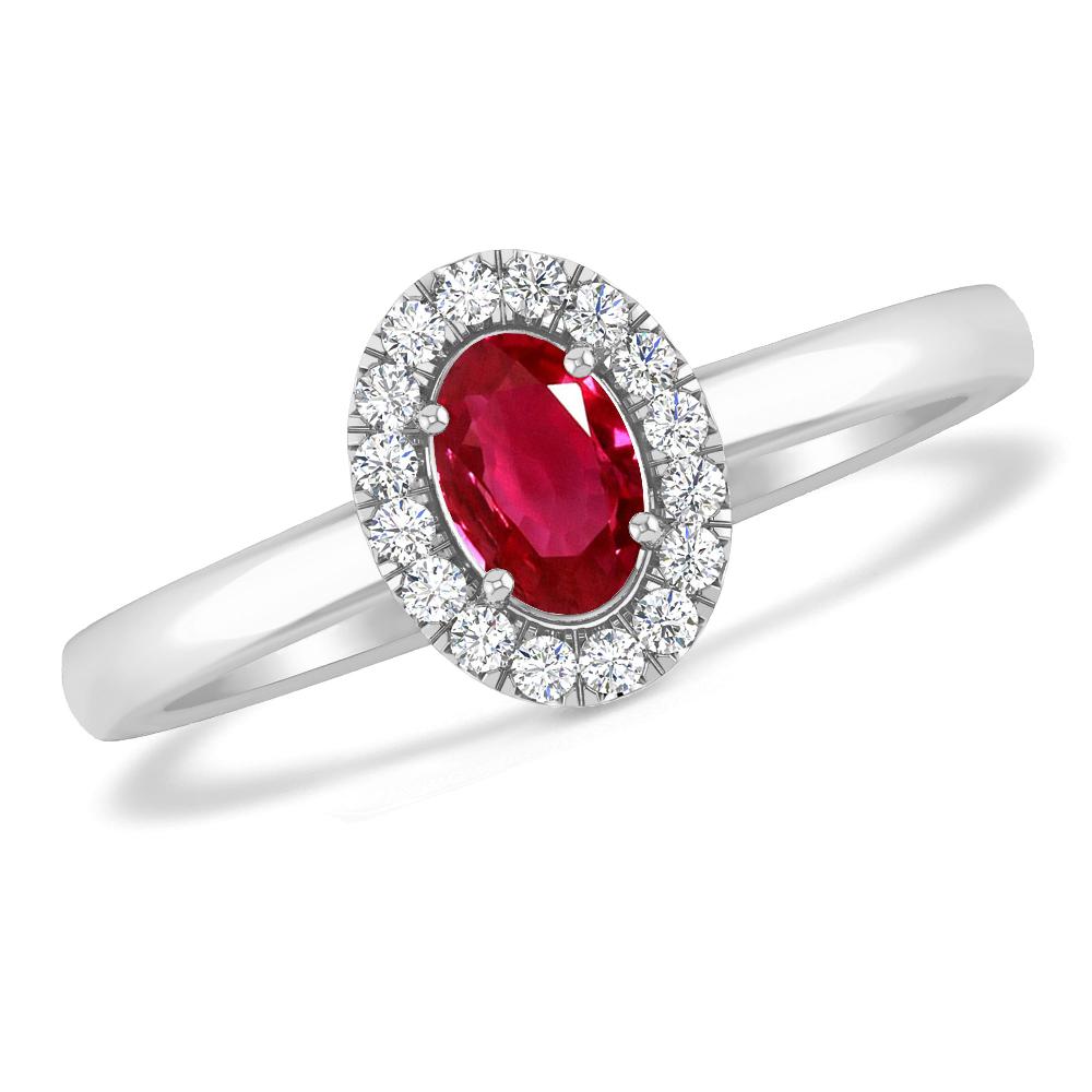 White Gold - Ruby