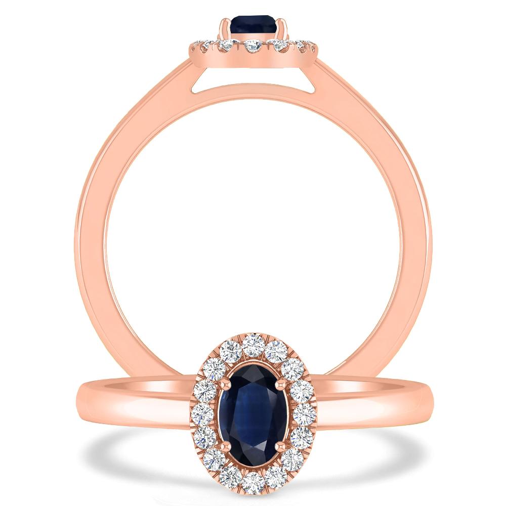 Rose Gold - Sapphire