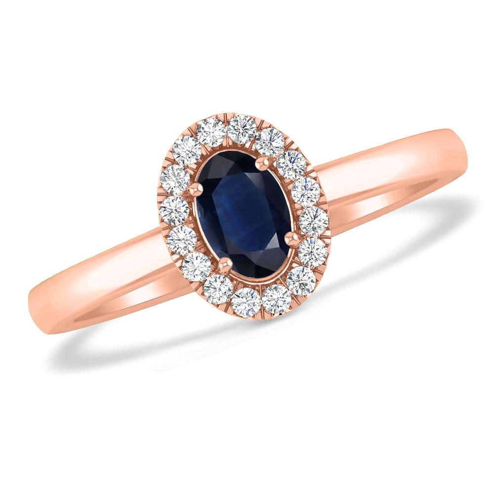 Rose Gold - Sapphire