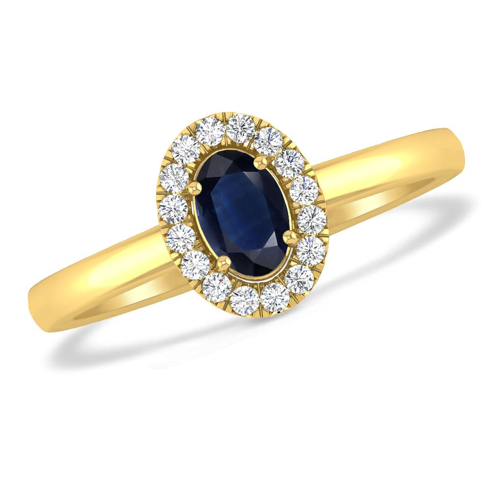 Yellow Gold - Sapphire