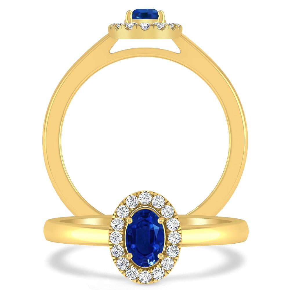 Yellow Gold - Sapphire