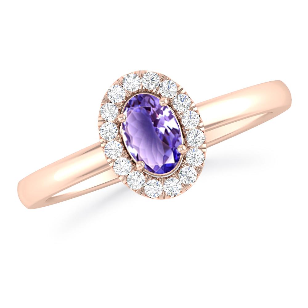 Rose Gold - Tanzanite