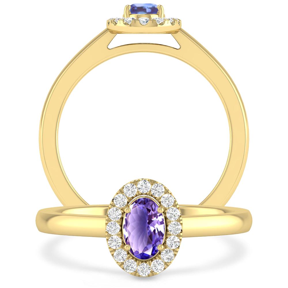 Yellow Gold - Tanzanite