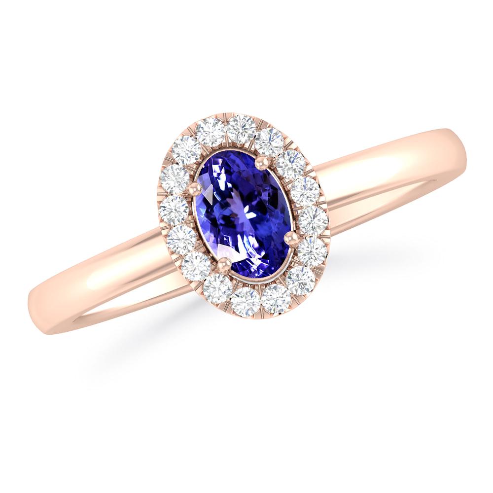 Rose Gold - Tanzanite