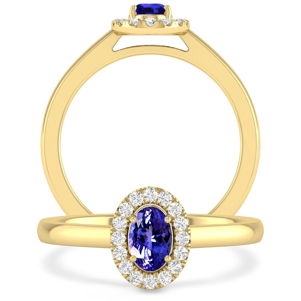 Yellow Gold - Tanzanite