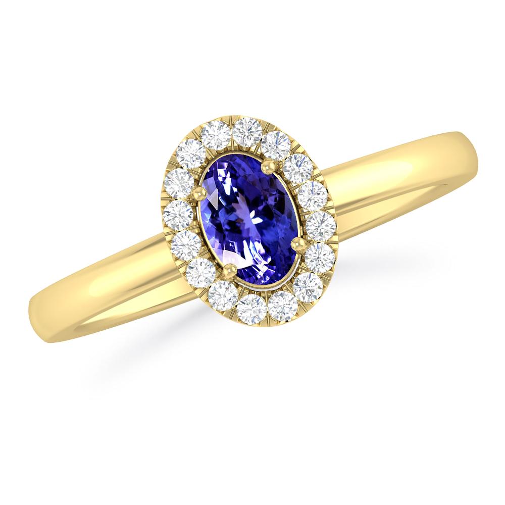 Yellow Gold - Tanzanite