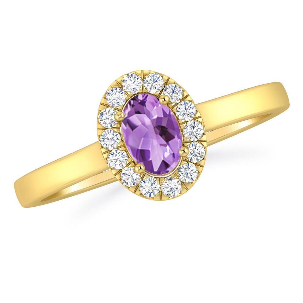 Yellow Gold - Amethyst