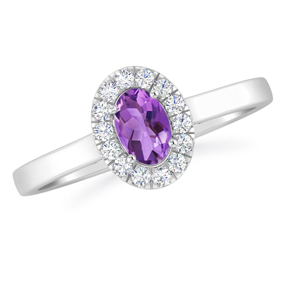 White Gold - Amethyst