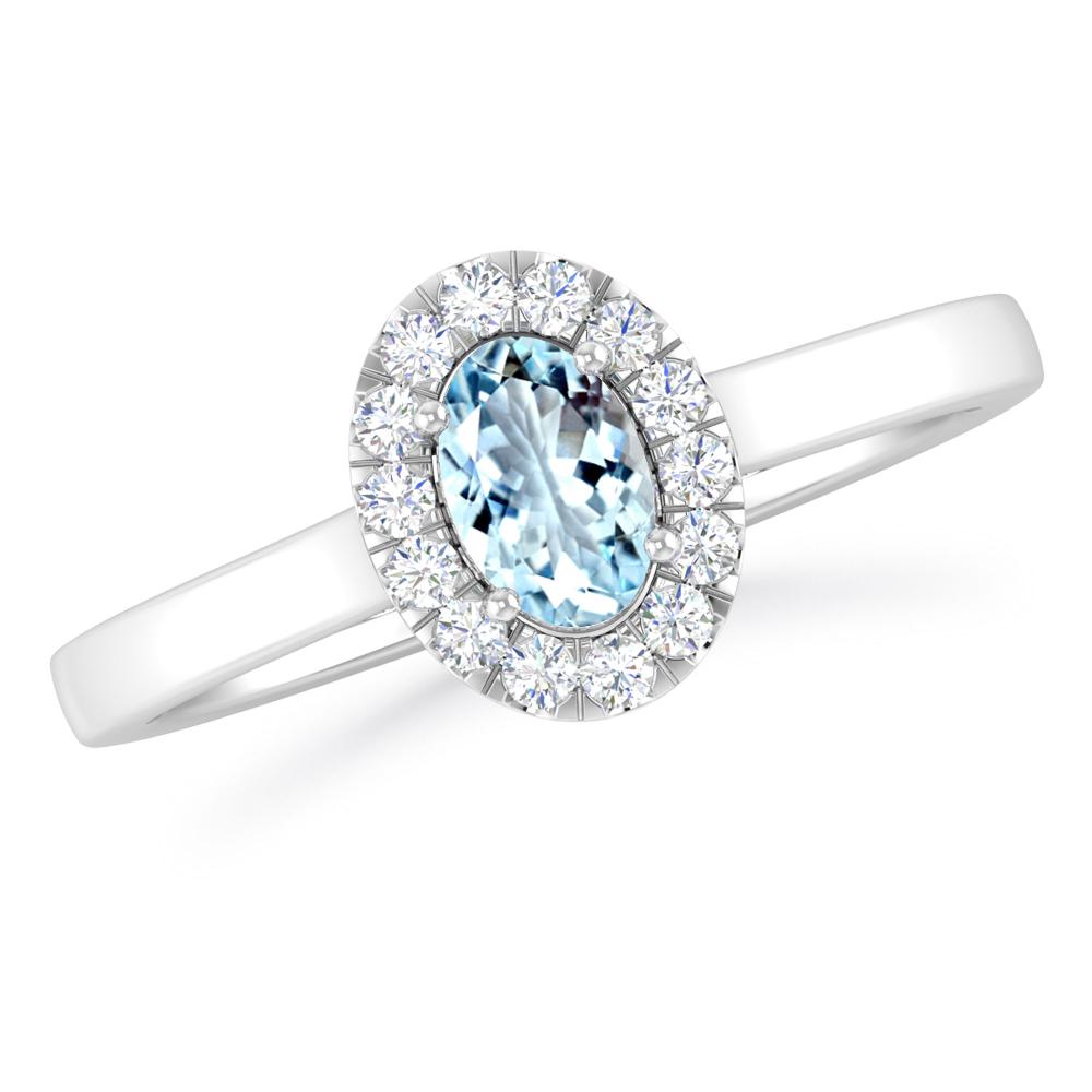 White Gold - Aquamarine