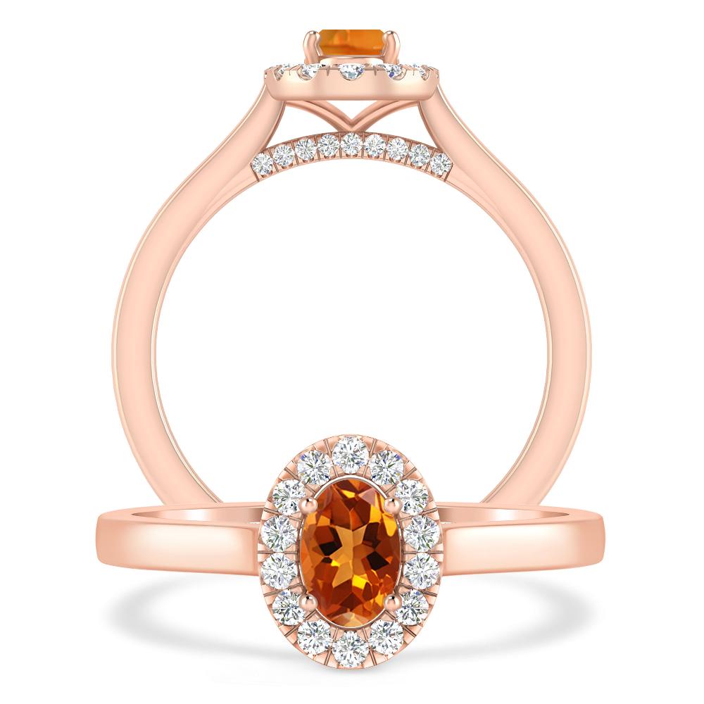 Rose Gold - Citrine