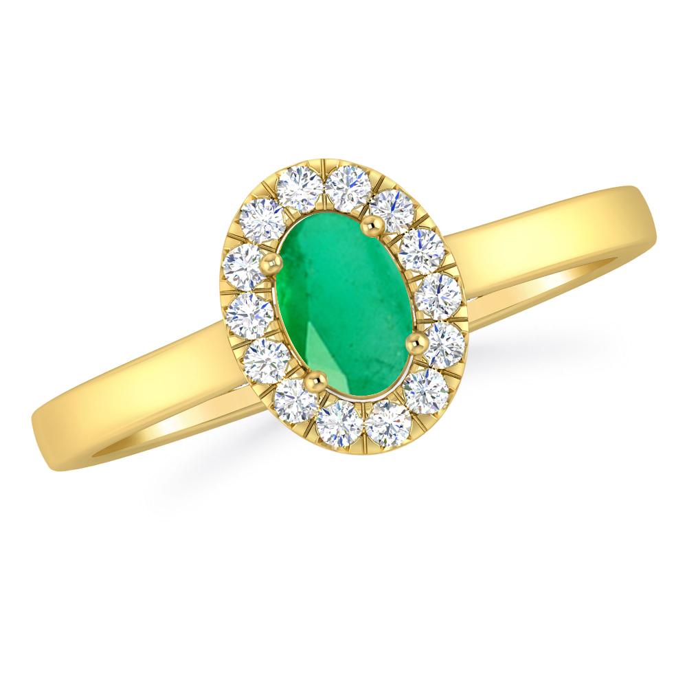 Yellow Gold - Emerald