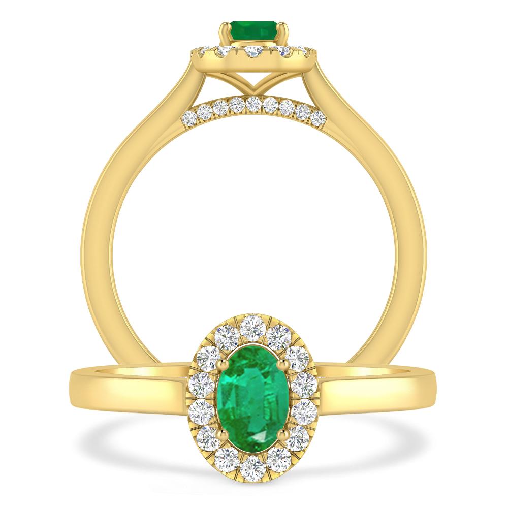 Yellow Gold - Emerald