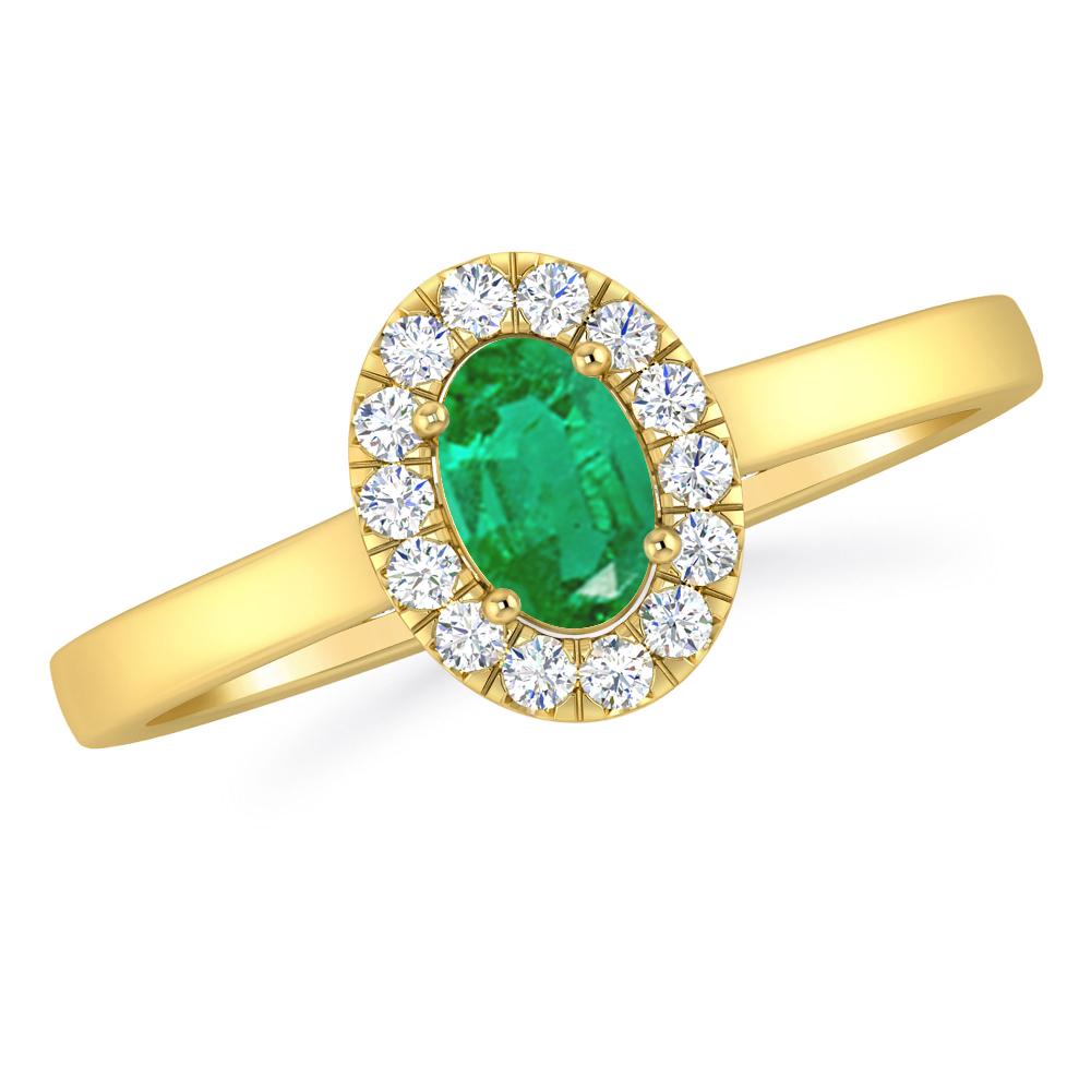 Yellow Gold - Emerald