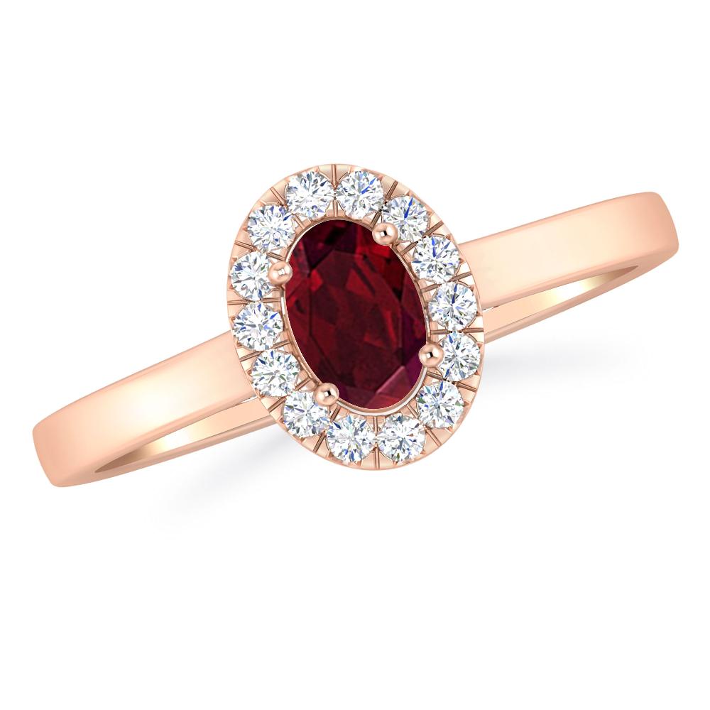 Rose Gold - Garnet