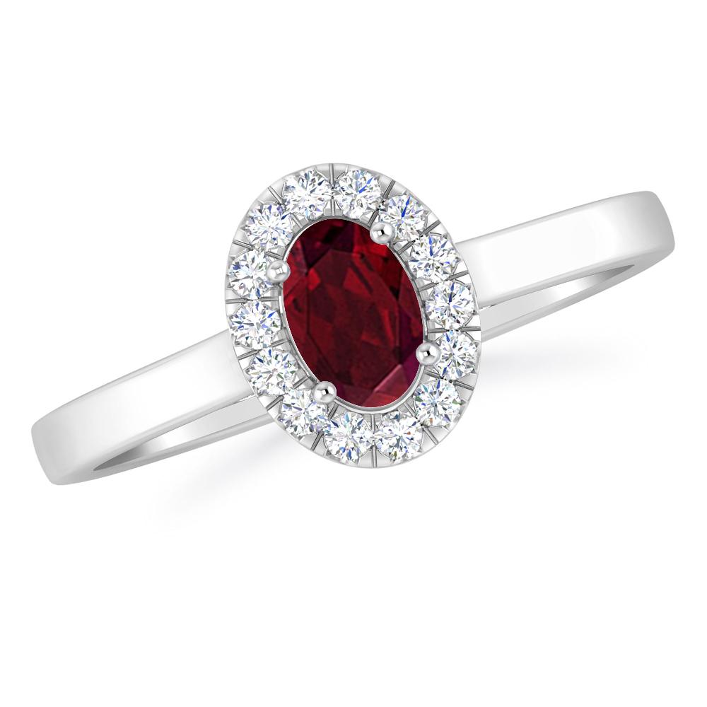 White Gold - Garnet