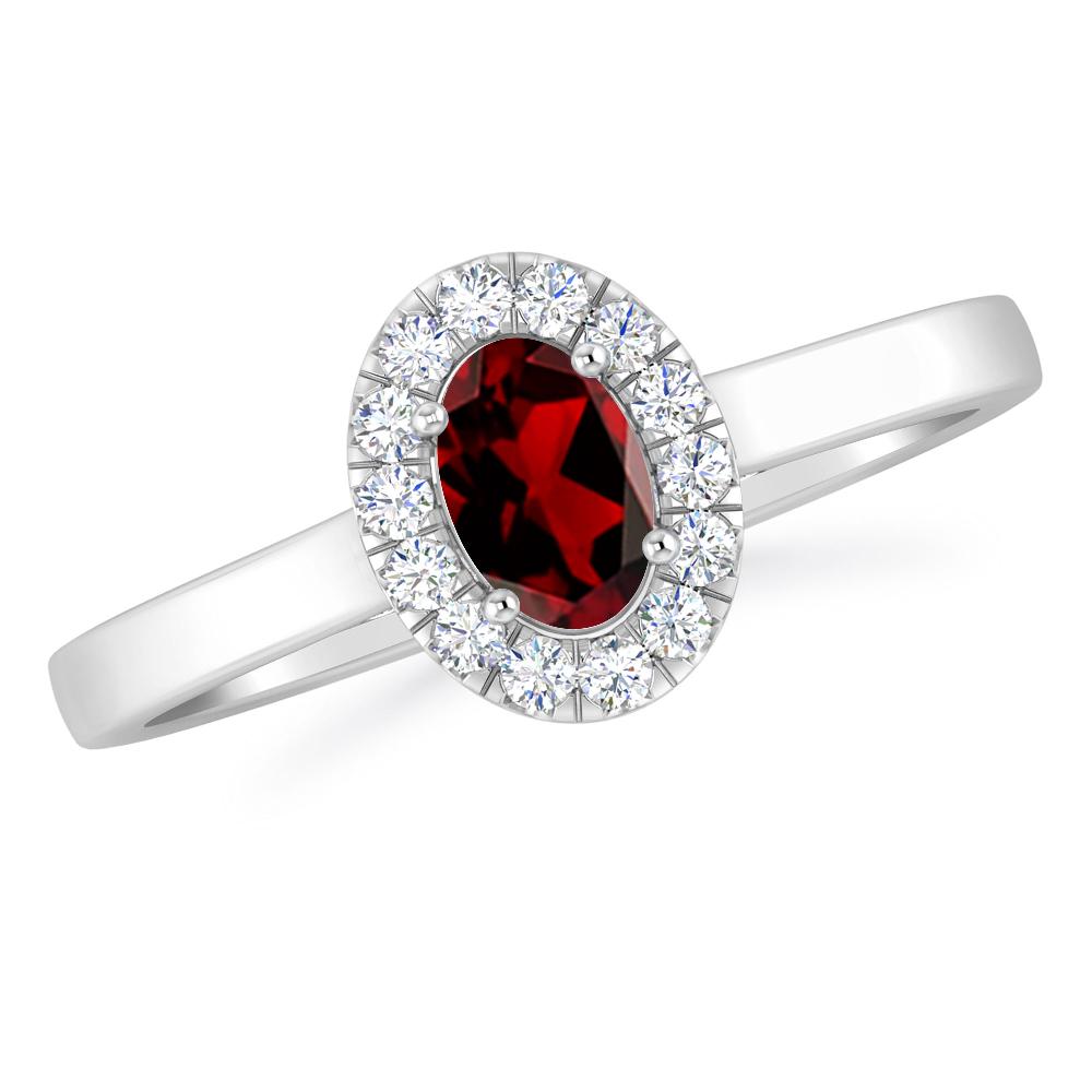 White Gold - Garnet