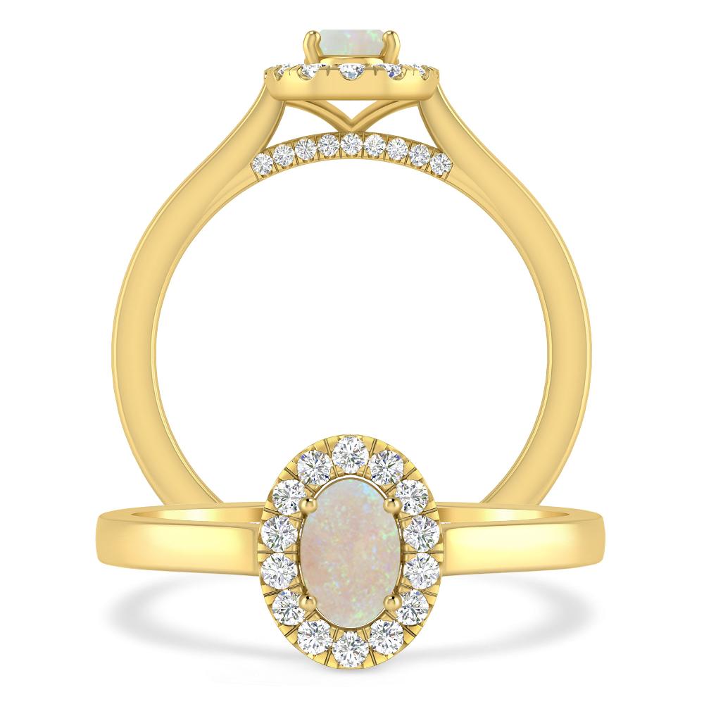 Yellow Gold - Opal