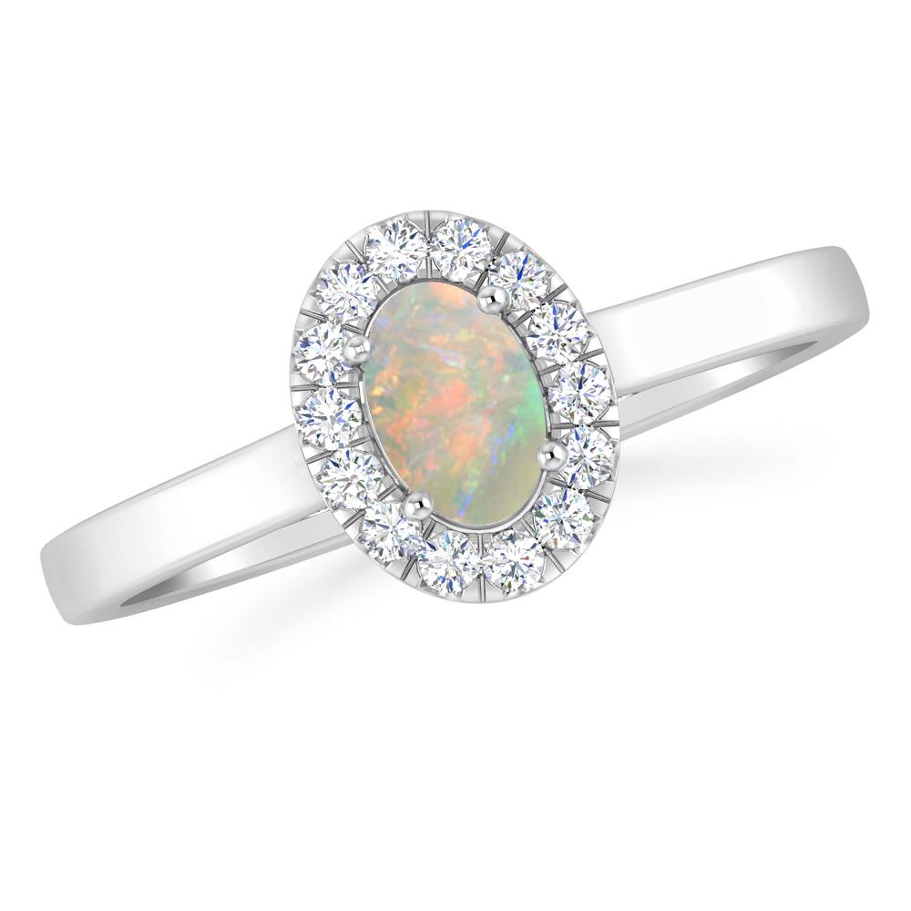 White Gold - Opal