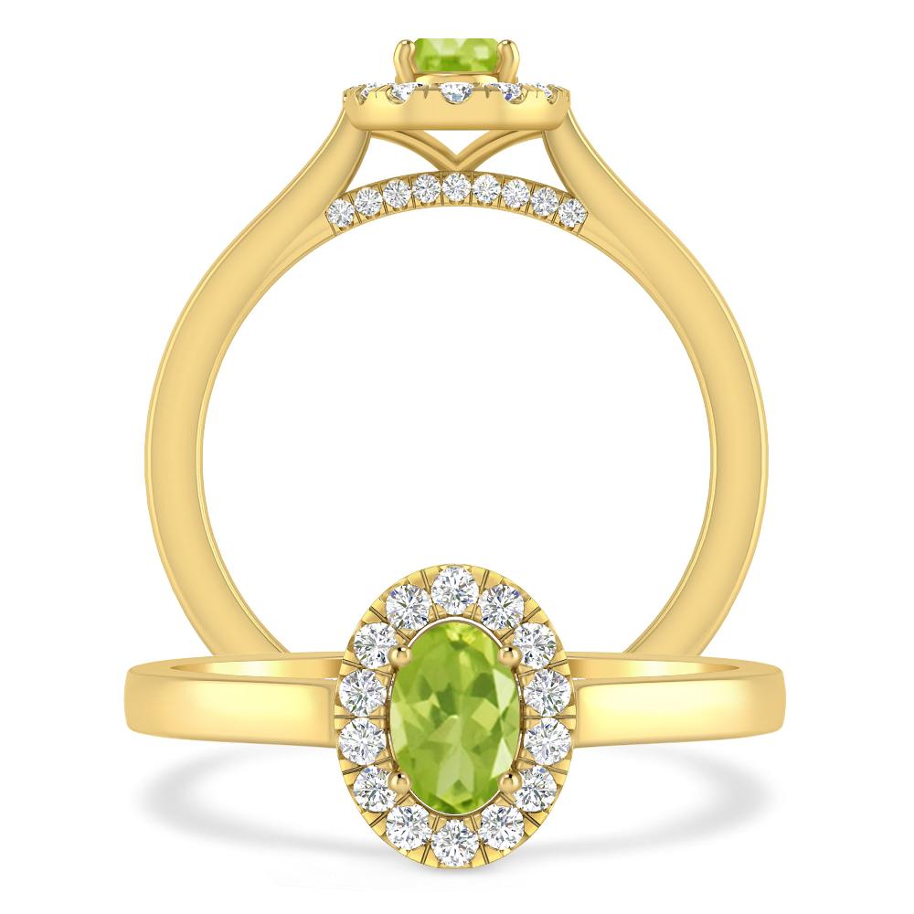 Yellow Gold - Peridot