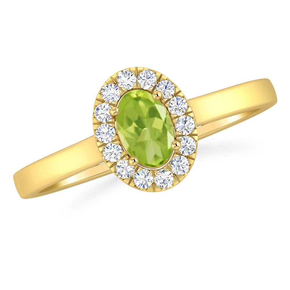 Yellow Gold - Peridot