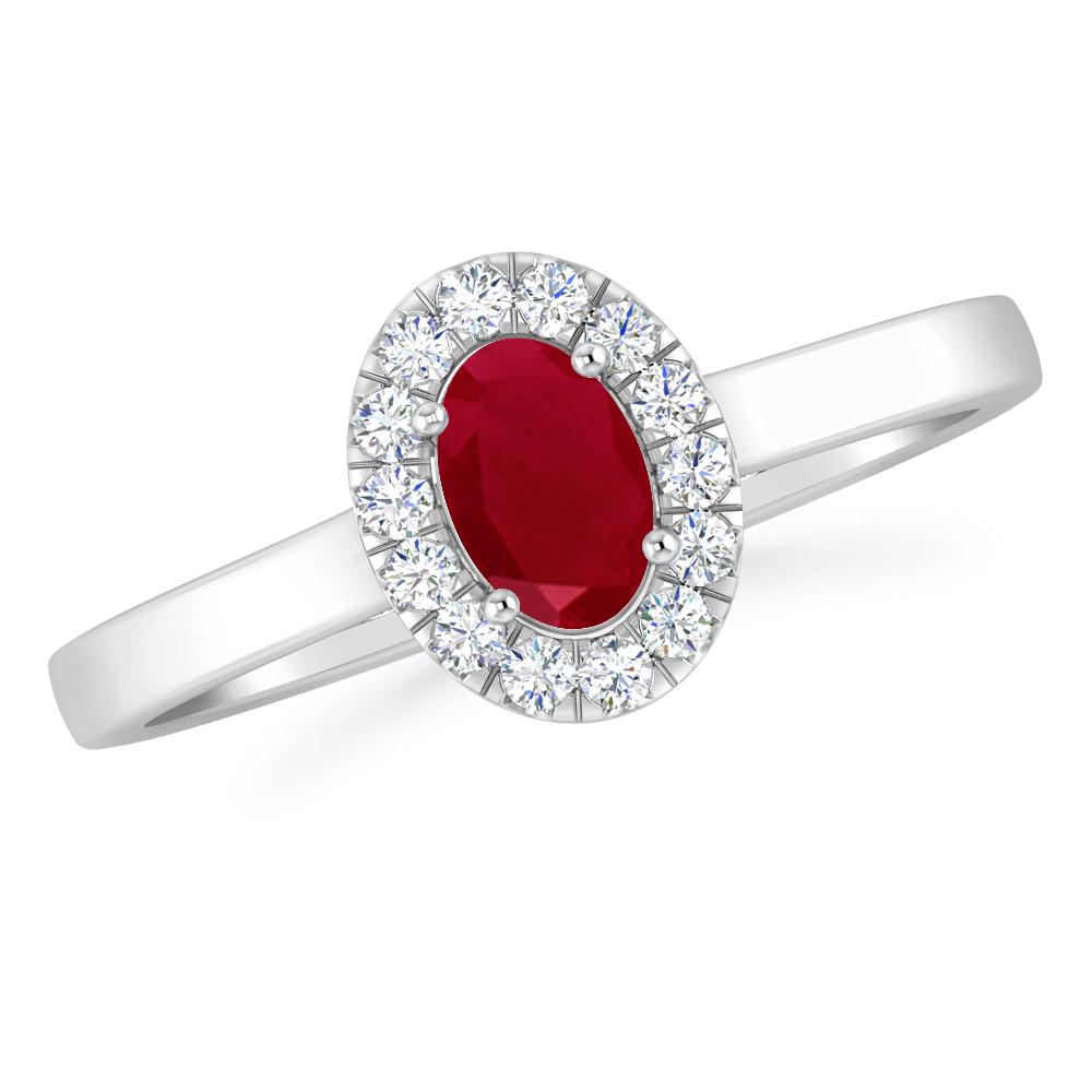 White Gold - Ruby