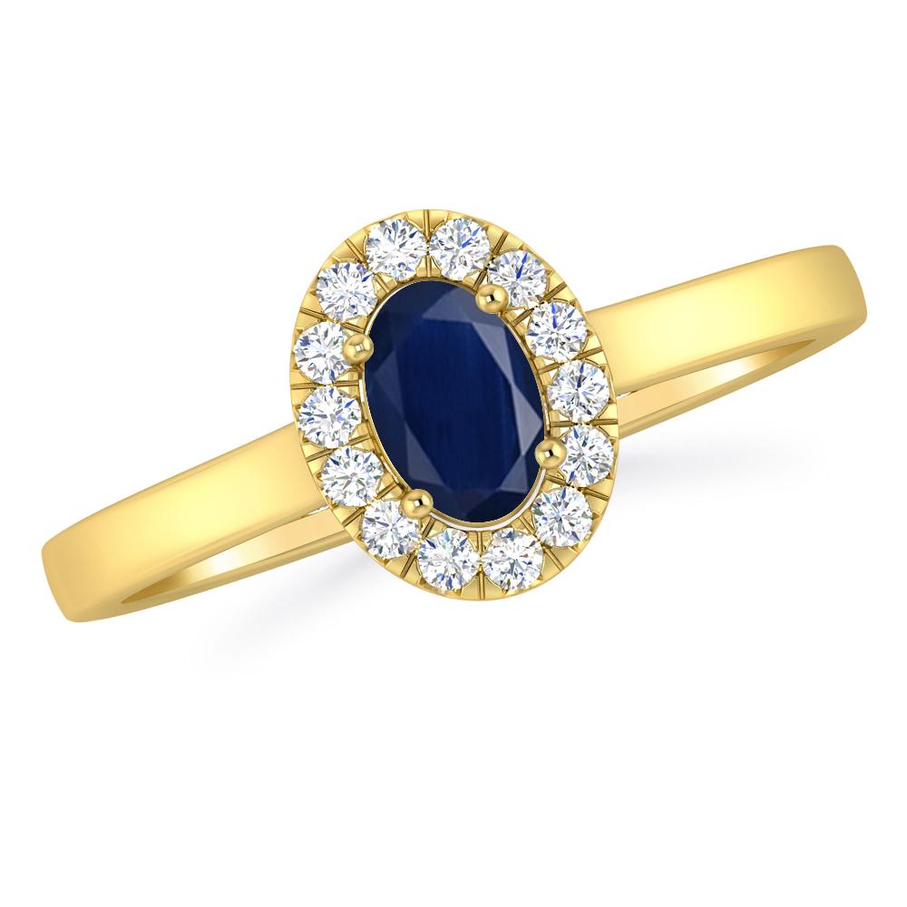 Yellow Gold - Sapphire