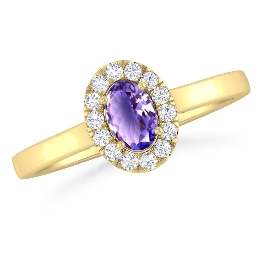 Yellow Gold - Tanzanite