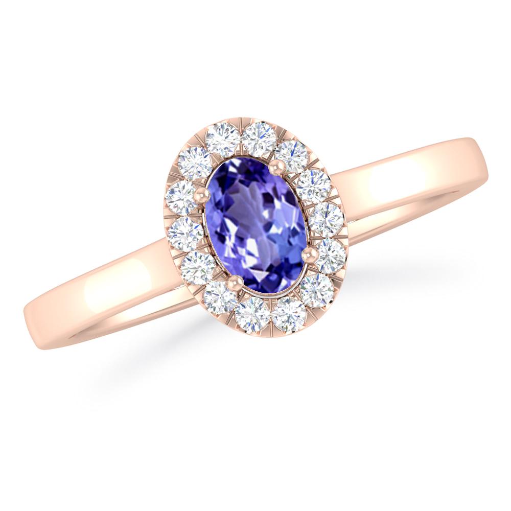 Rose Gold - Tanzanite