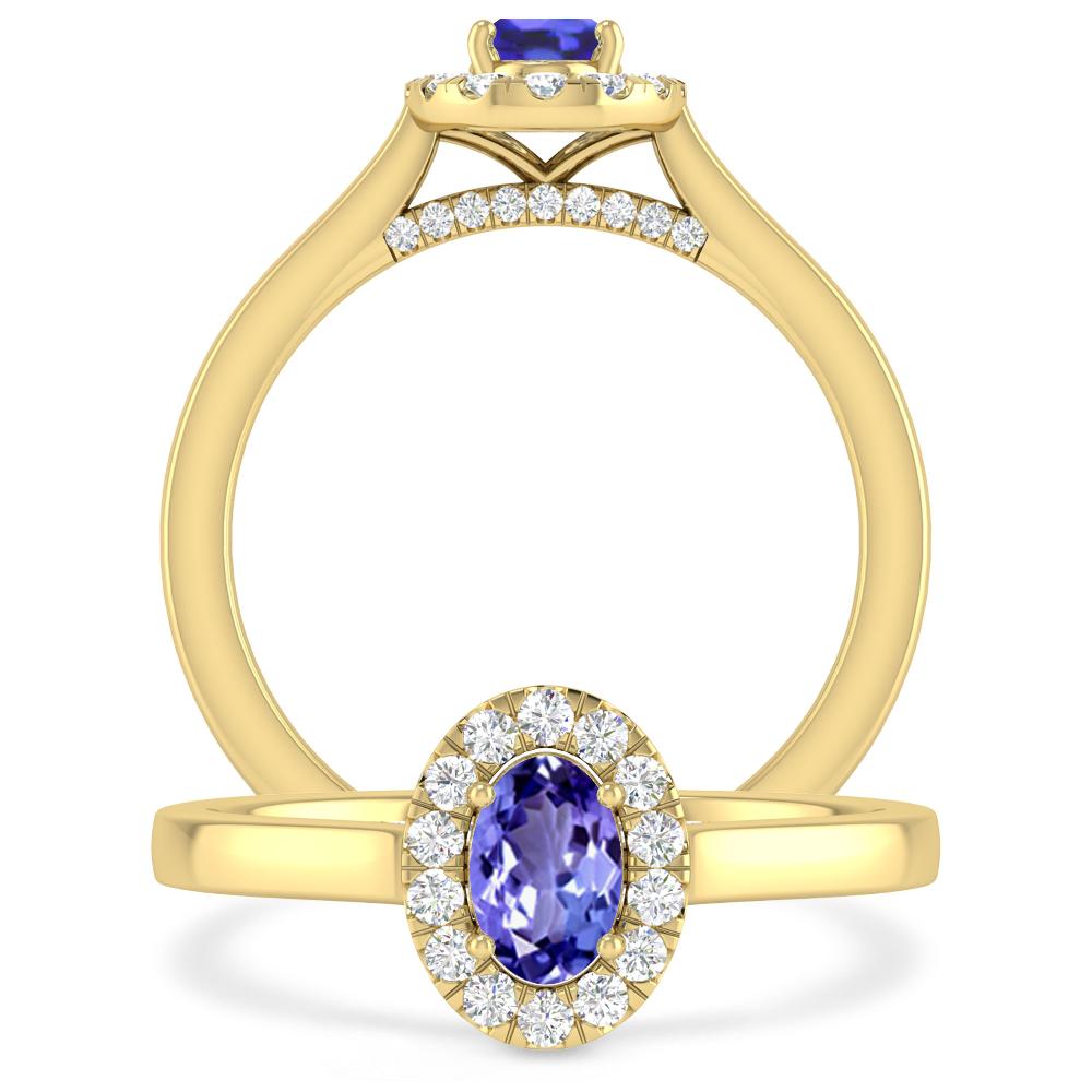 Yellow Gold - Tanzanite