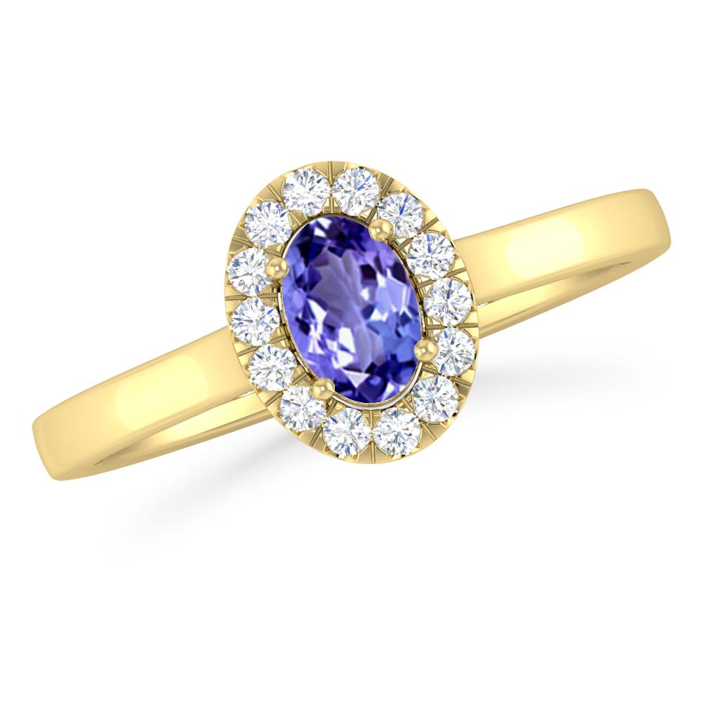 Yellow Gold - Tanzanite