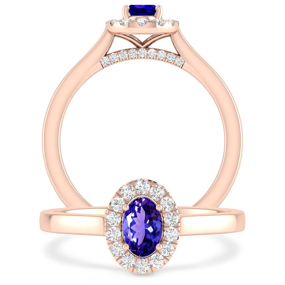 Rose Gold - Tanzanite