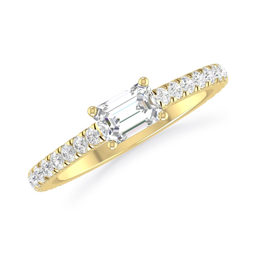 Yellow Gold - Emerald