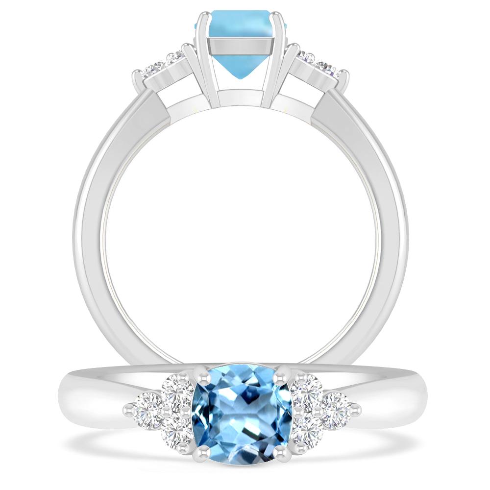 White Gold - Aquamarine