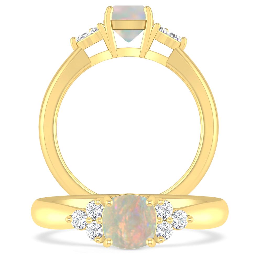Yellow Gold - Opal