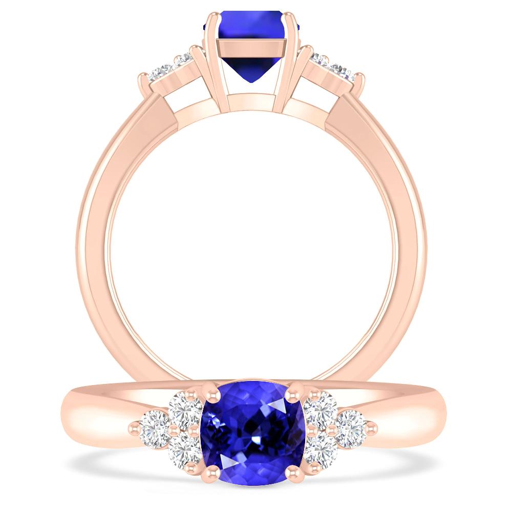 Rose Gold - Tanzanite