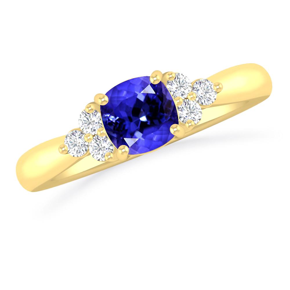Yellow Gold - Tanzanite