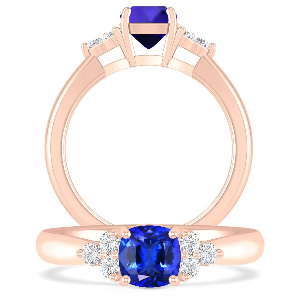 Rose Gold - Tanzanite