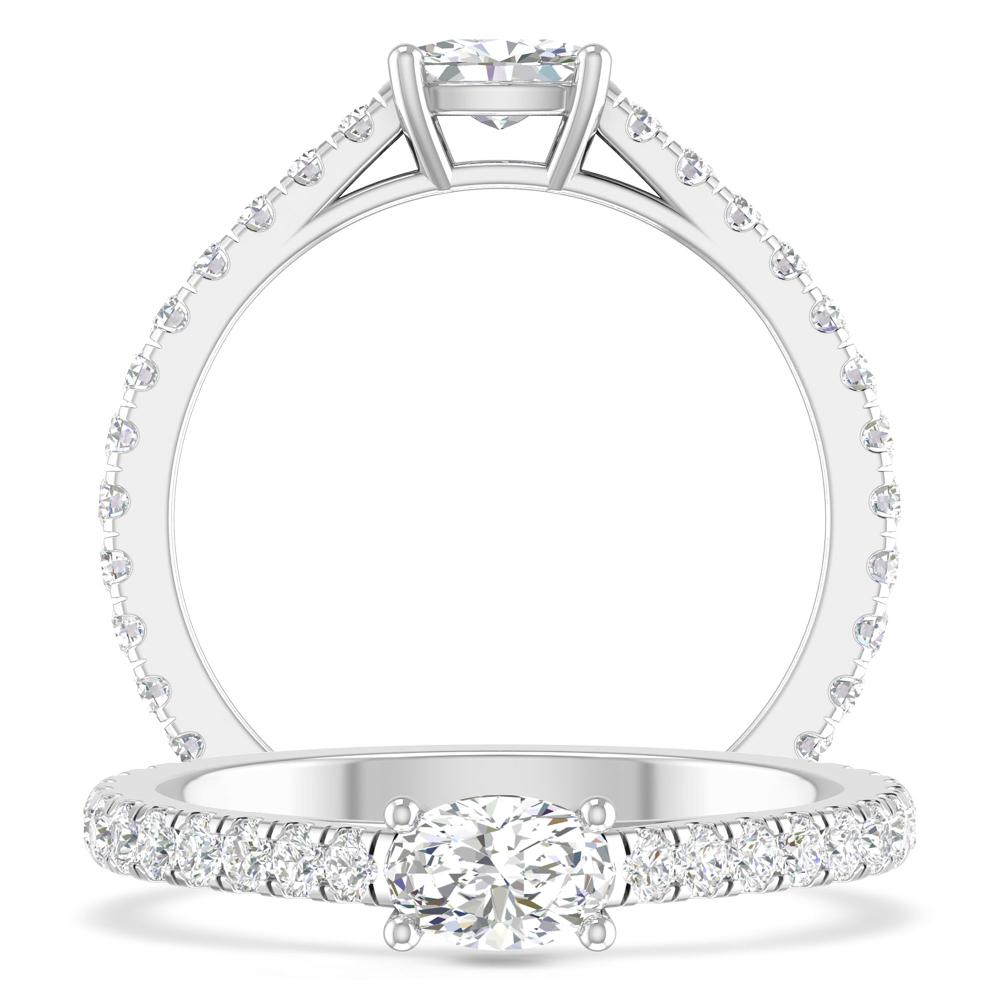 White Gold - Oval