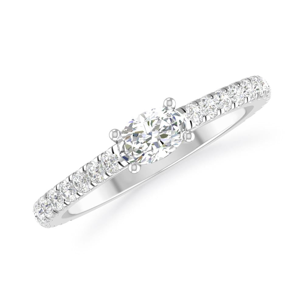 White Gold - Oval