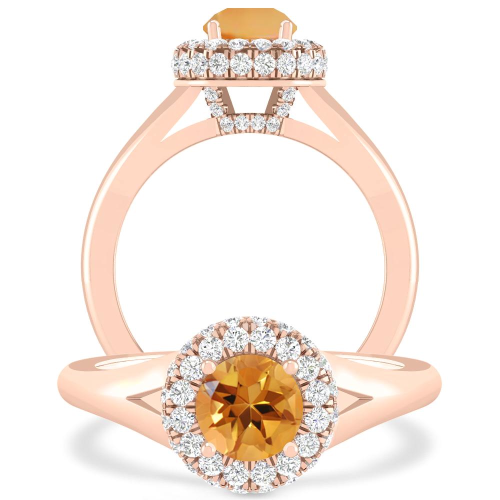 Rose Gold - Citrine