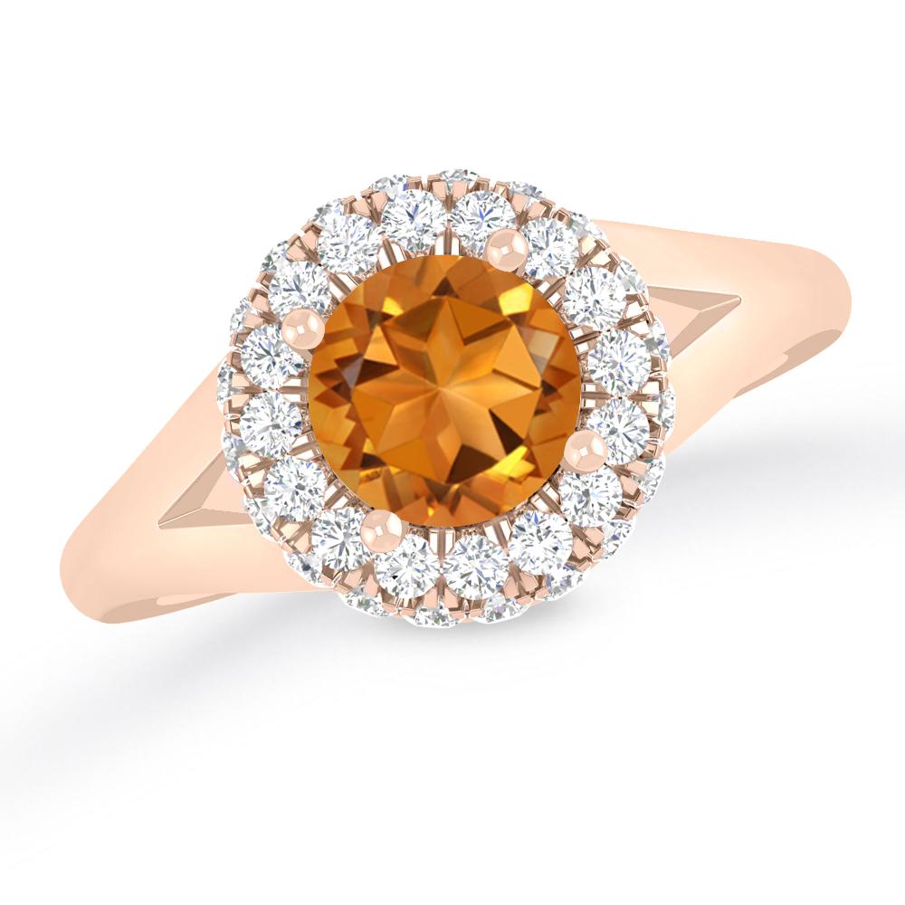 Rose Gold - Citrine