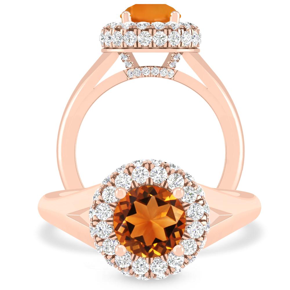 Rose Gold - Citrine