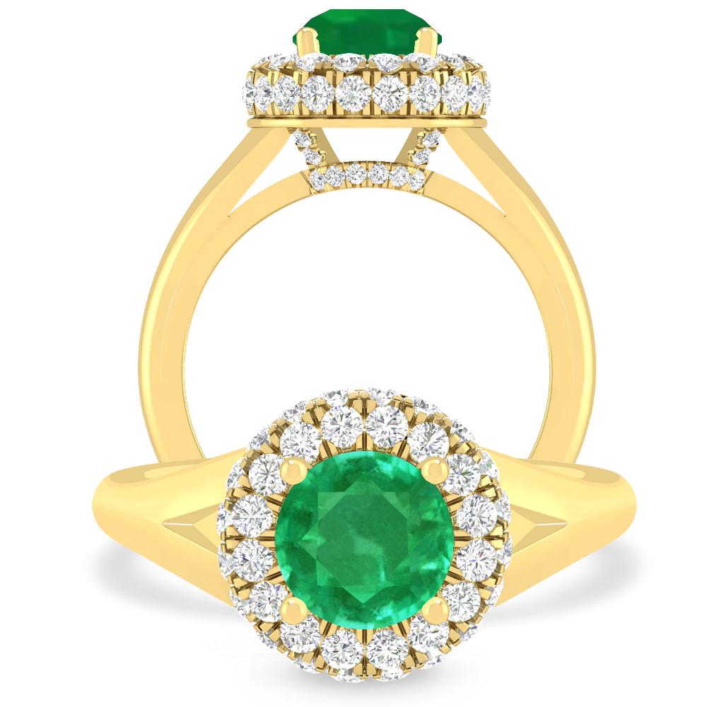 Yellow Gold - Emerald