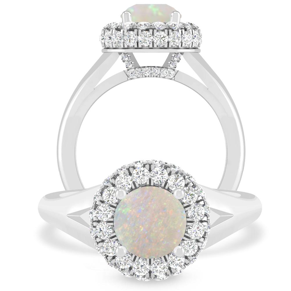 White Gold - Opal