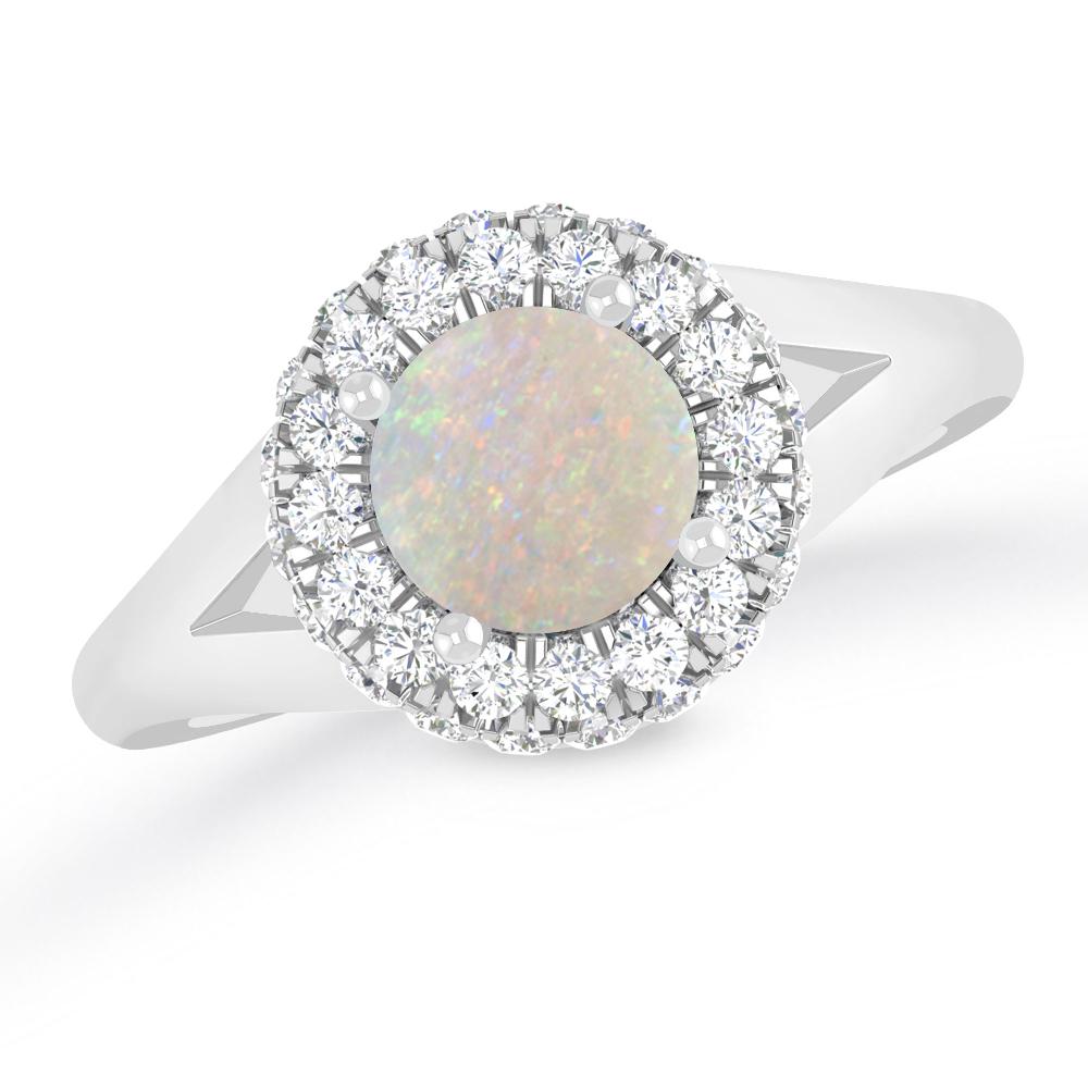 White Gold - Opal