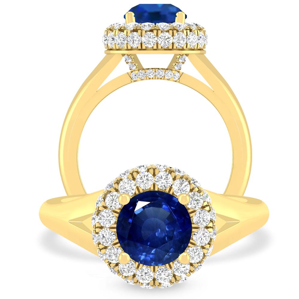 Yellow Gold - Sapphire