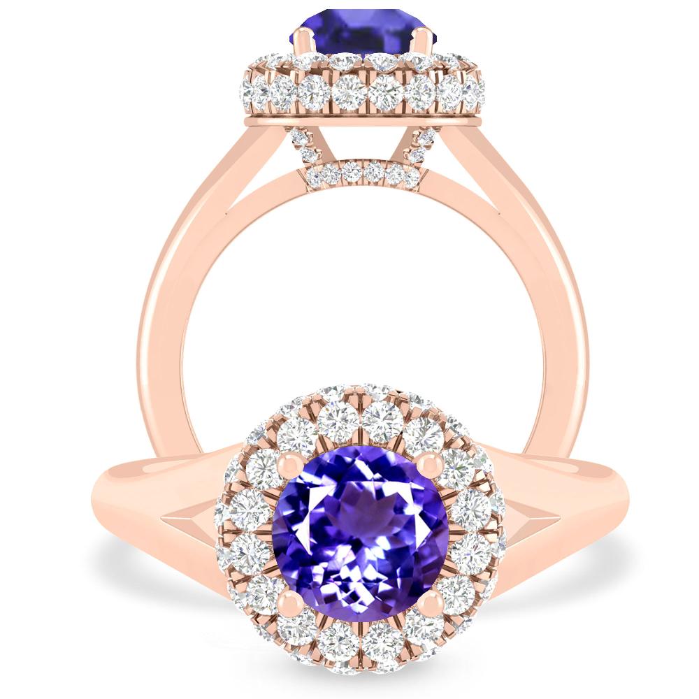 Rose Gold - Tanzanite