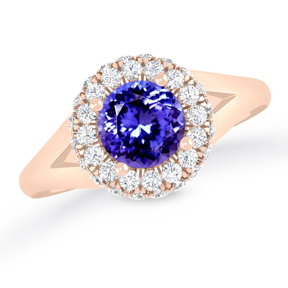 Rose Gold - Tanzanite