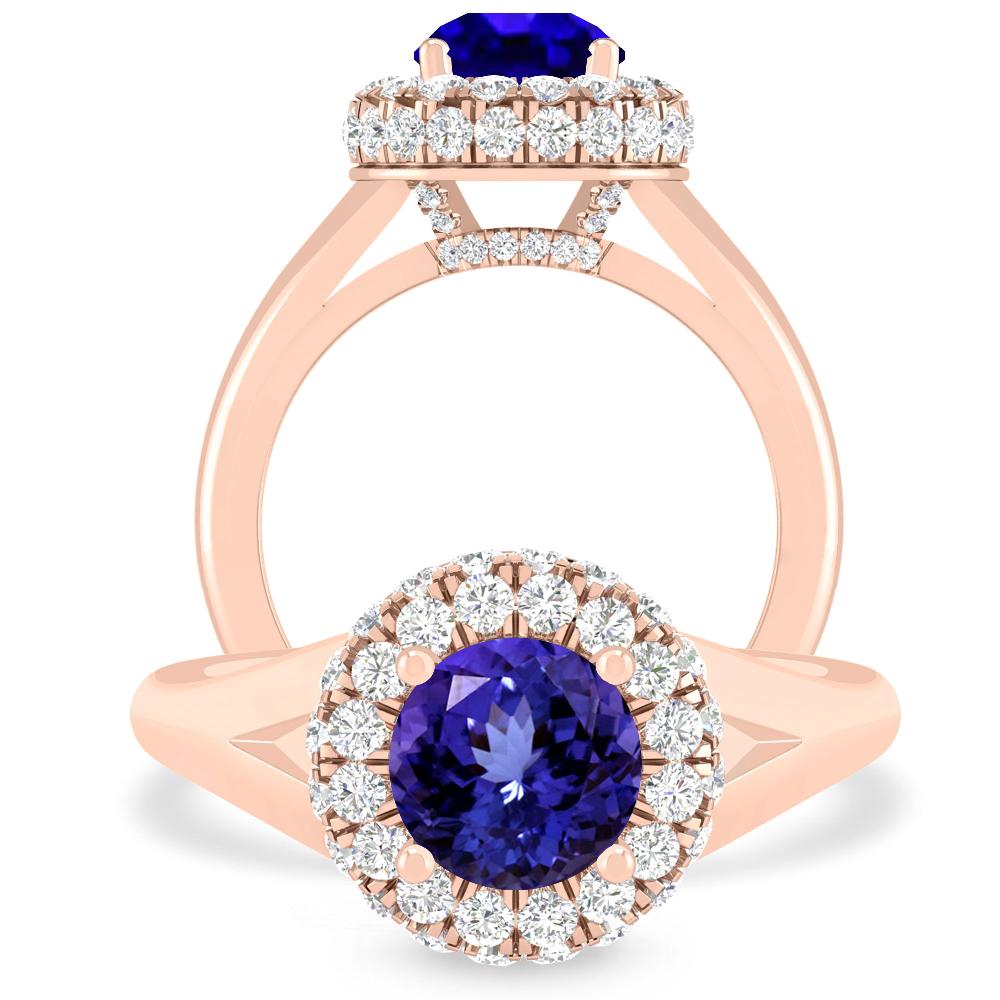 Rose Gold - Tanzanite